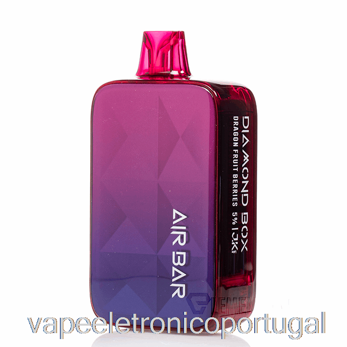 Vape Eletronico Air Bar Caixa De Diamante 20000 Bagas Descartáveis ​​de Fruta Do Dragão